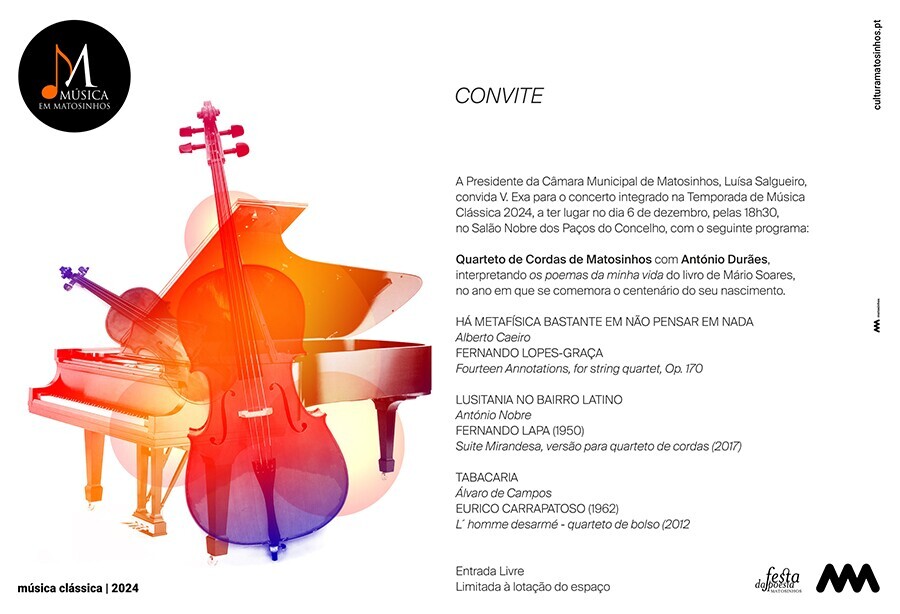 Quarteto de Cordas de Matosinhos com Ant&oacute;nio Dur&atilde;es