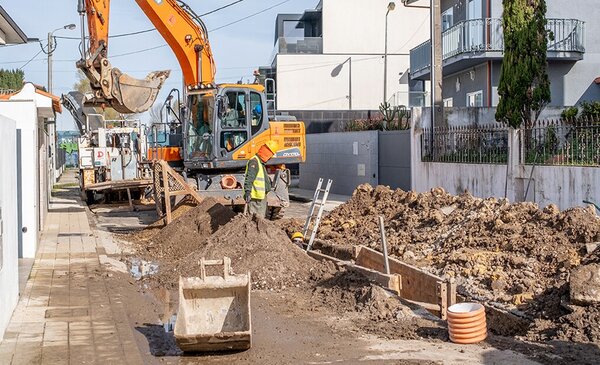 Obras na Rua Santa Helena