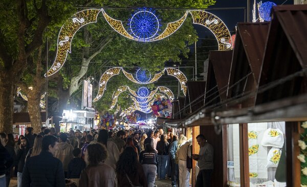 Iluminacao festiva ja brilha