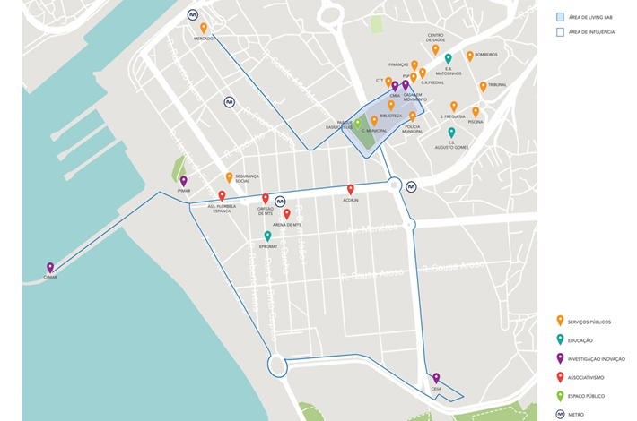 Zona de influ&ecirc;ncia do living lab