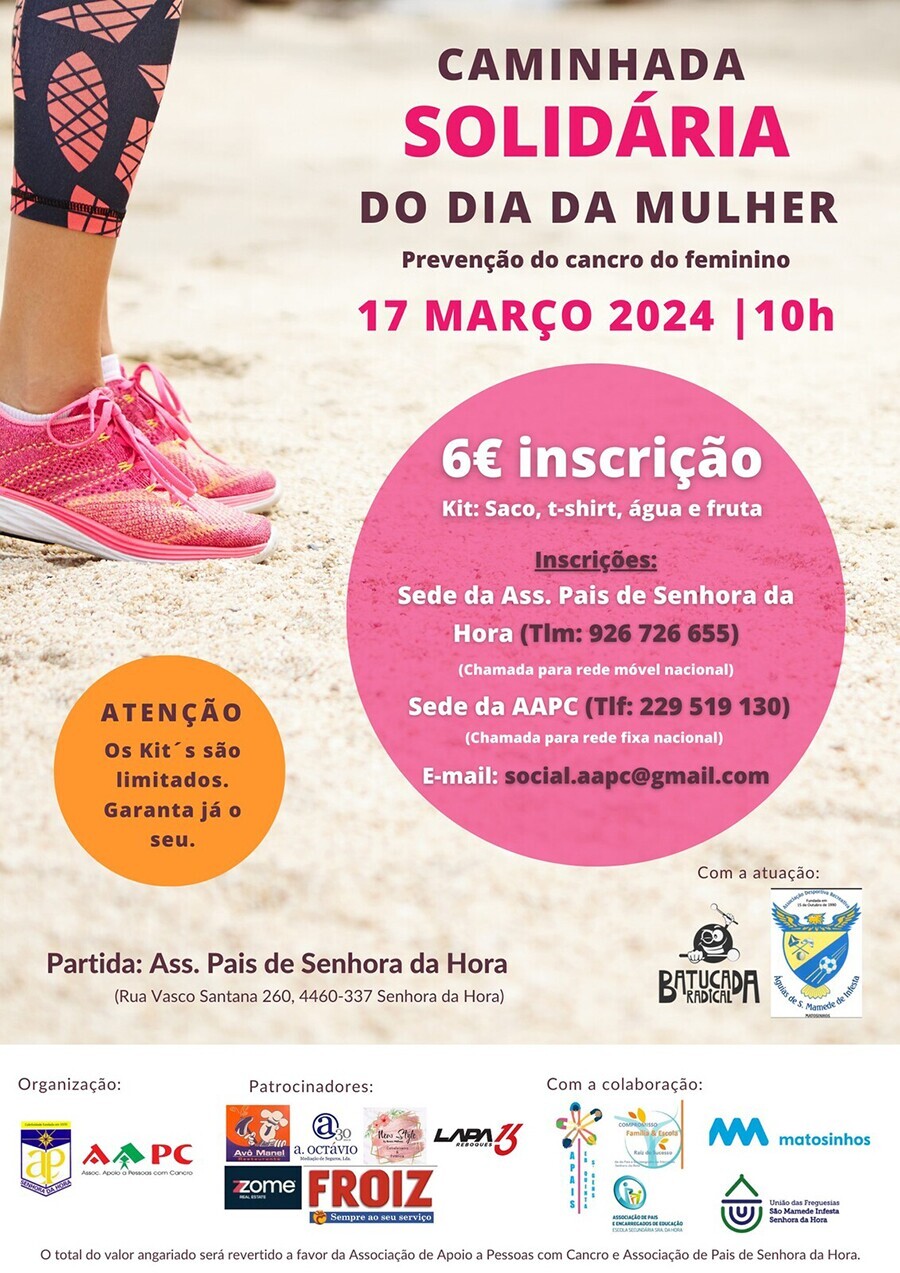 Caminhada Solid&aacute;ria do Dia da Mulher