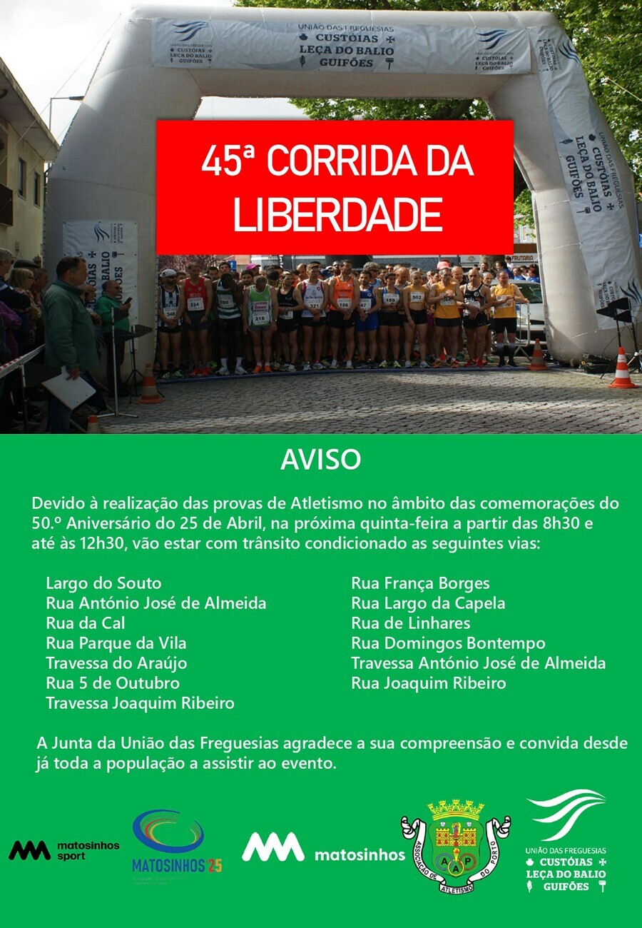 45.&ordf; Corrida da Liberdade