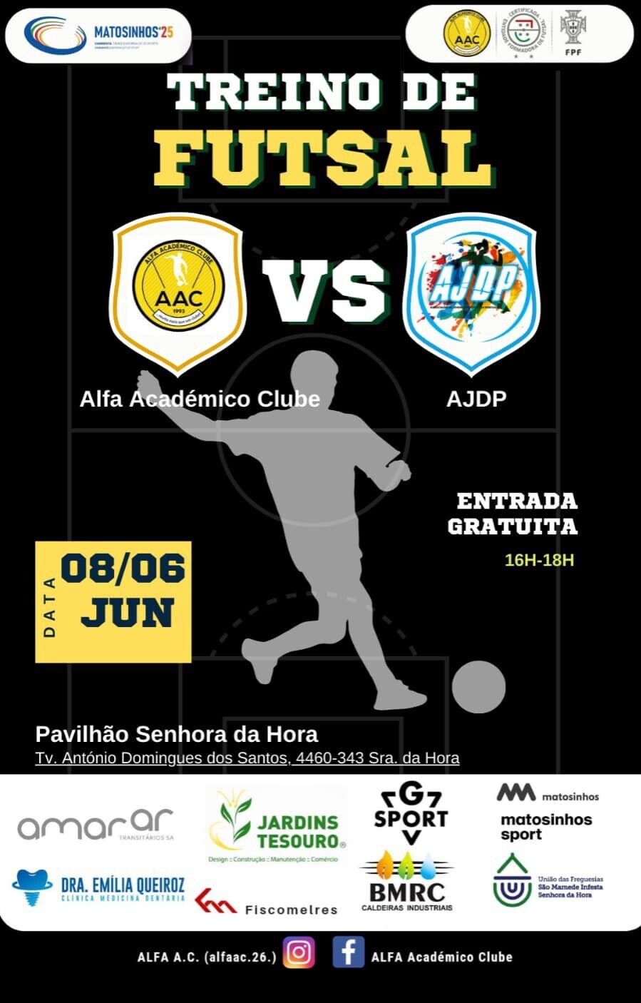Treino de Futsal Solid&aacute;rio