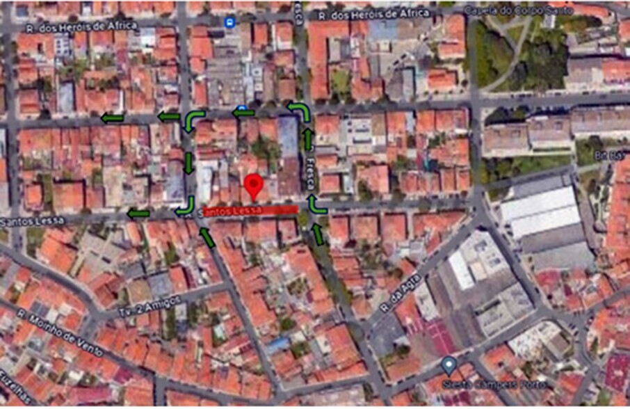 Aviso Rua Santos Lessa