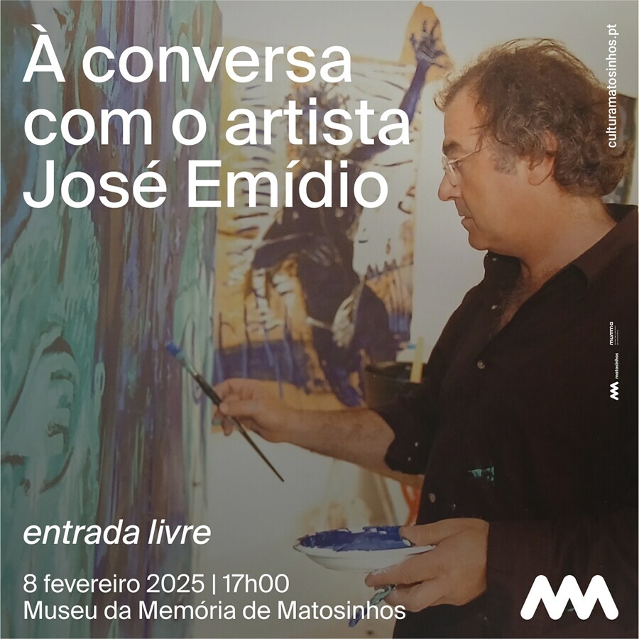 &Agrave; conversa com o artista Jos&eacute; Em&iacute;dio