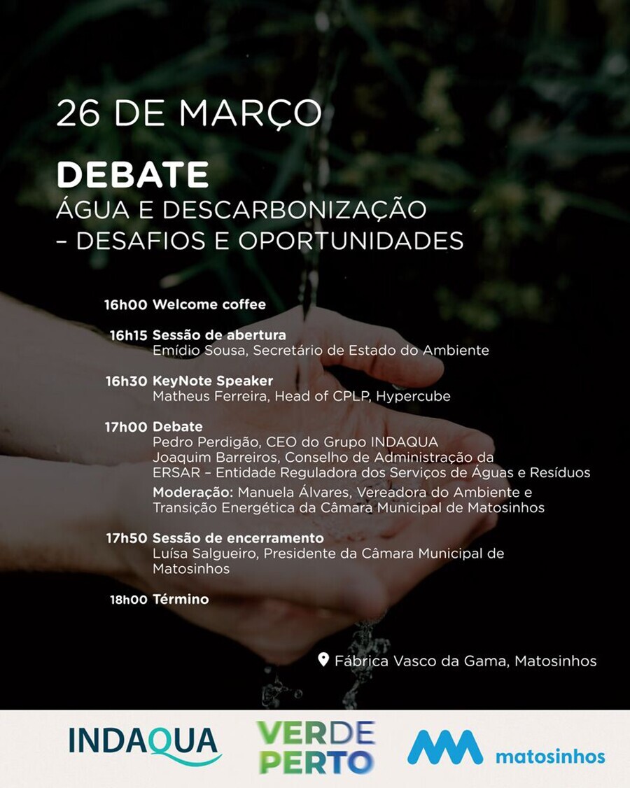 &ldquo;&Aacute;gua e Descarboniza&ccedil;&atilde;o &ndash; Desafios e Oportunidades&rdquo;