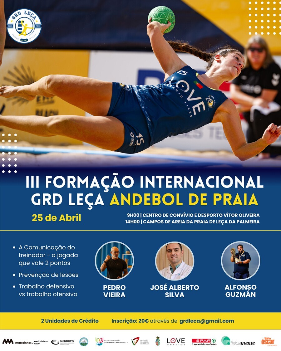  III Forma&ccedil;&atilde;o Internacional Andebol de Praia