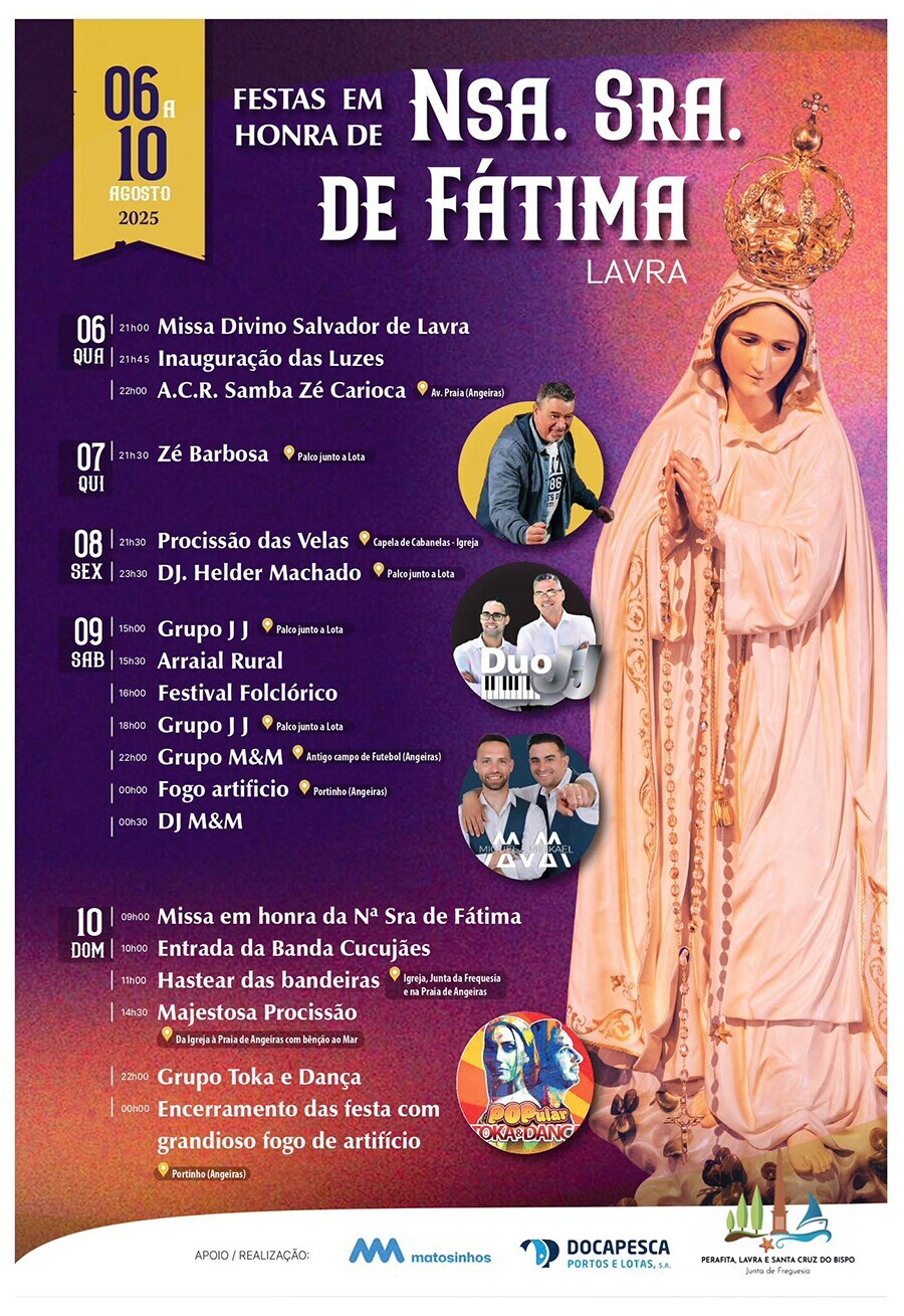 Festas em Honra de Nossa Senhora de F&aacute;tima