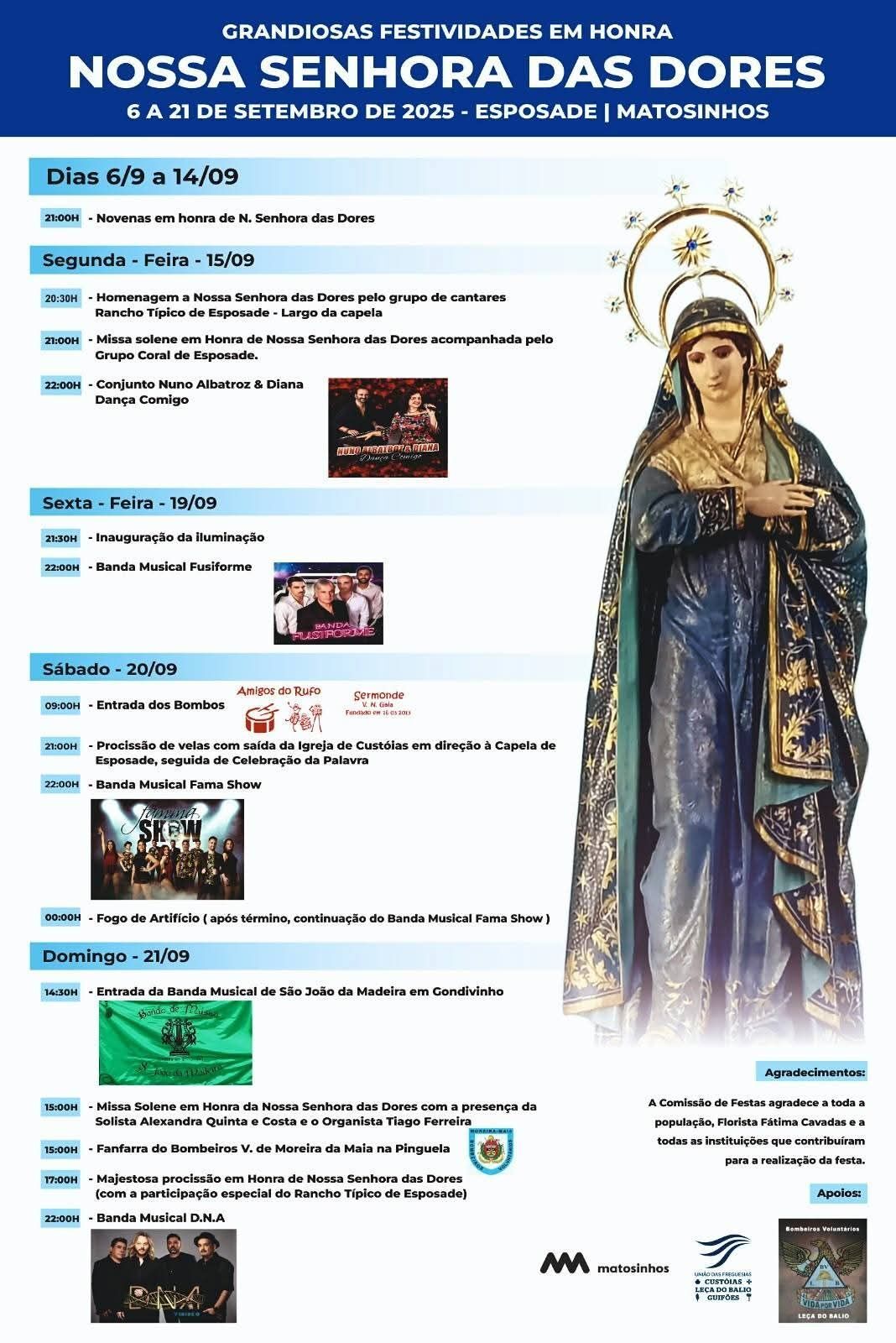 cartaz nossa senhora das dores