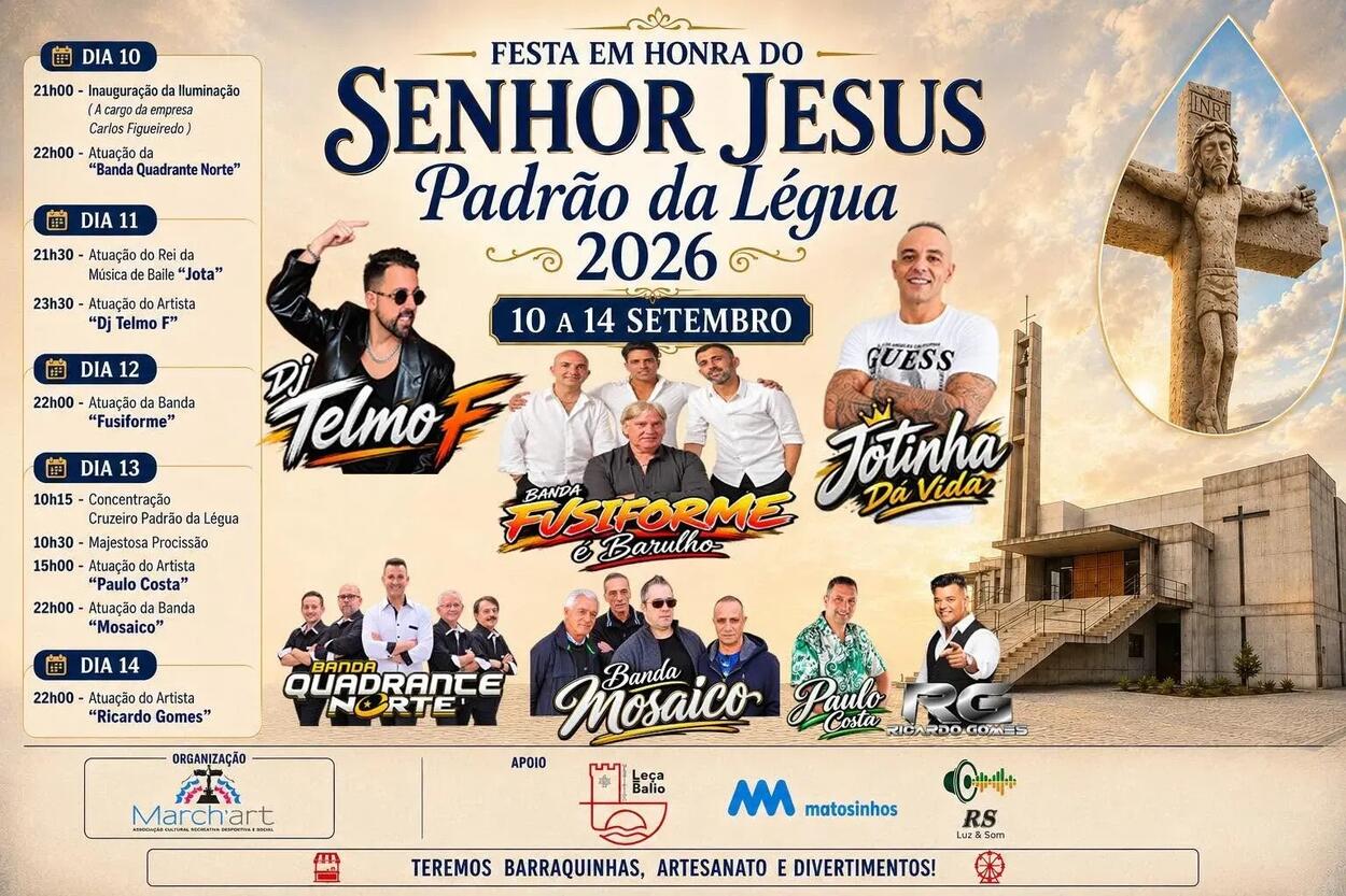 Festas em honra do do Senhor Jesus do Padr&atilde;o da L&eacute;gua