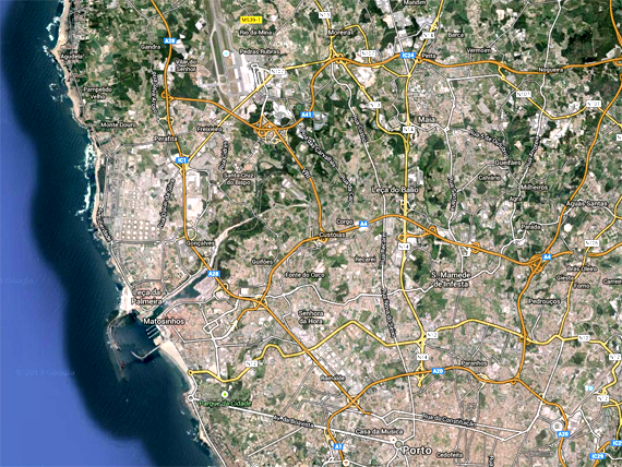 mapa de matosinhos