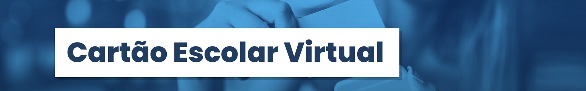 Cart&atilde;o Escolar Virtual