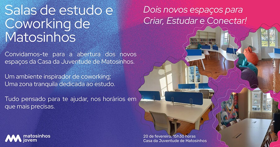 Salas de estudo e Coworking