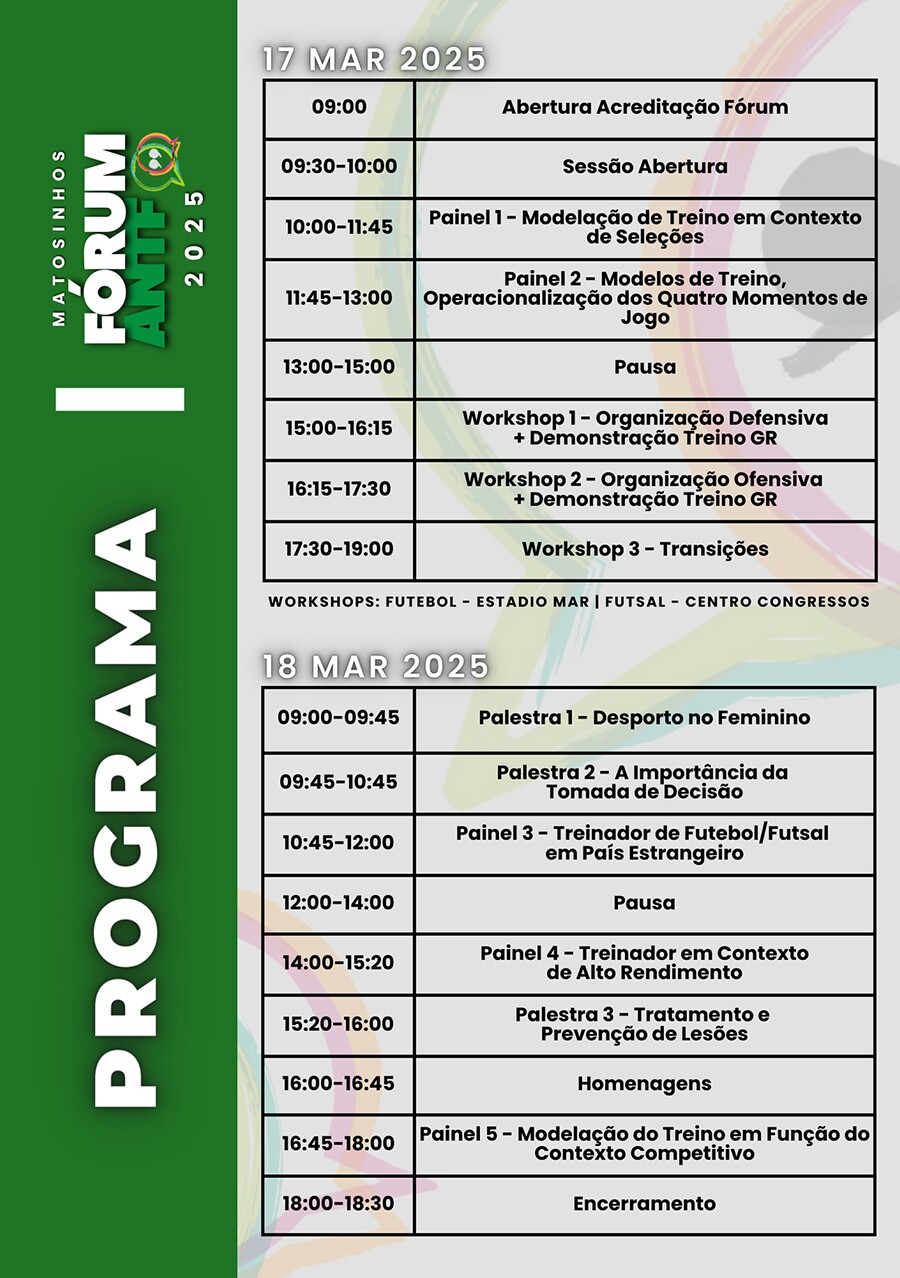programa F&oacute;rum ANTF 2025