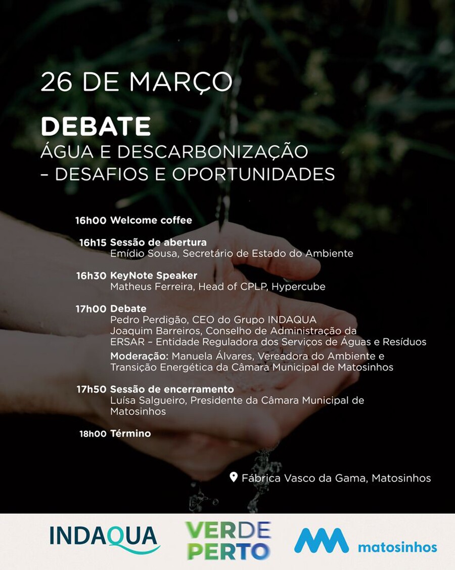 &ldquo;&Aacute;gua e Descarboniza&ccedil;&atilde;o &ndash; Desafios e Oportunidades&rdquo;
