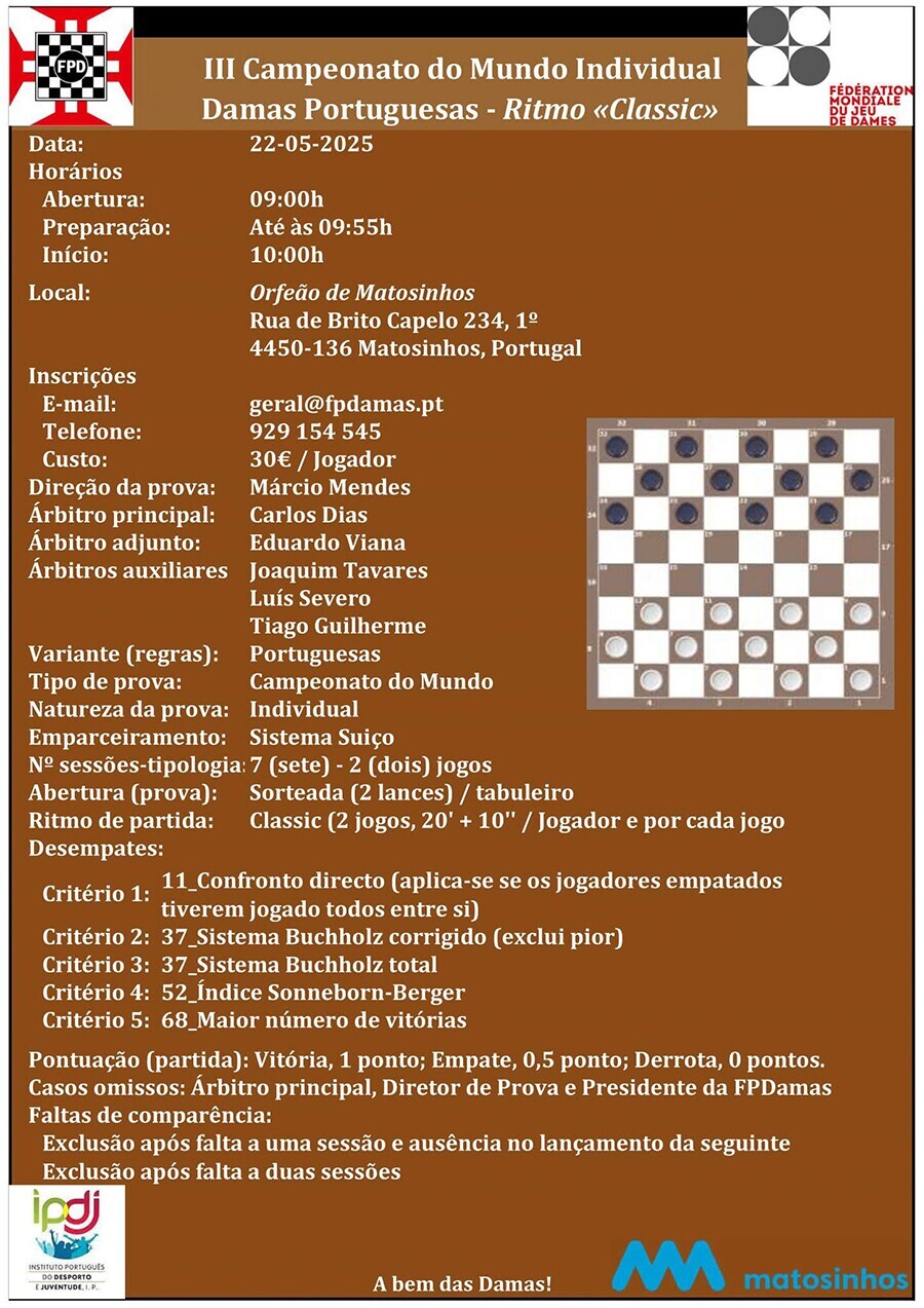 III Campeonato do Mundo de Damas Portuguesas