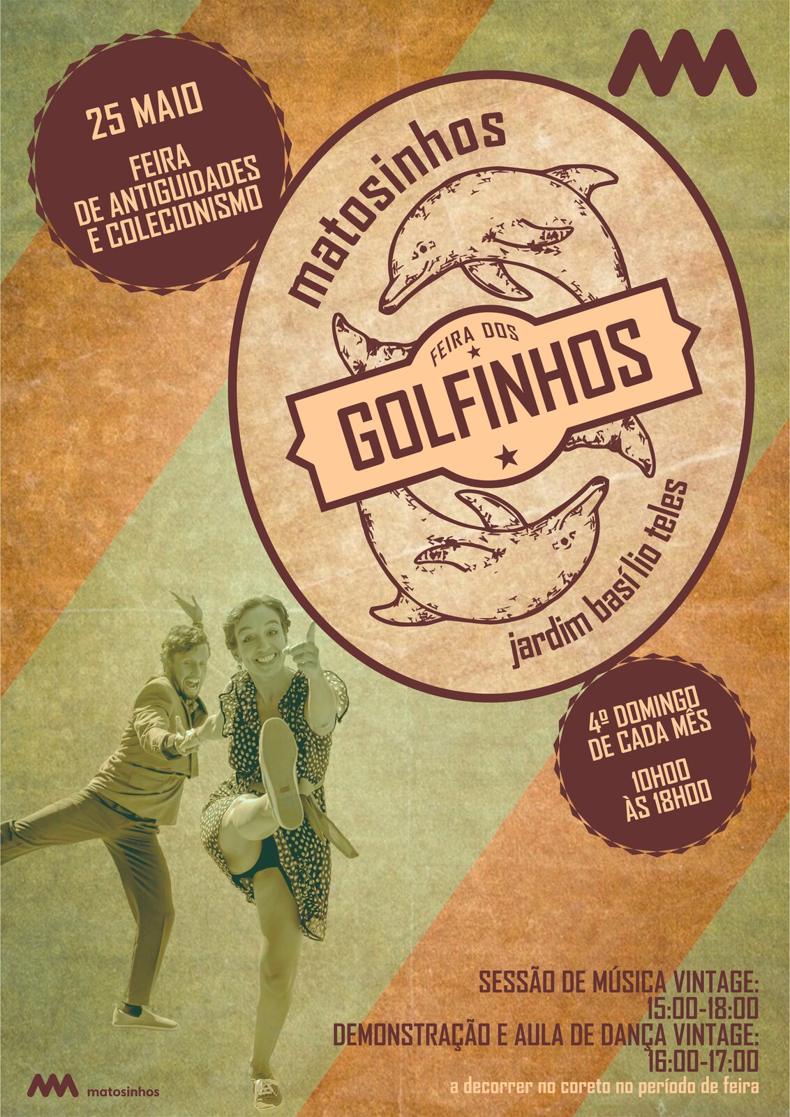 FEIRA DOS GOLFINHOS - CARTAZ COM ANIMA&Ccedil;&Atilde;O - 25 MAIO